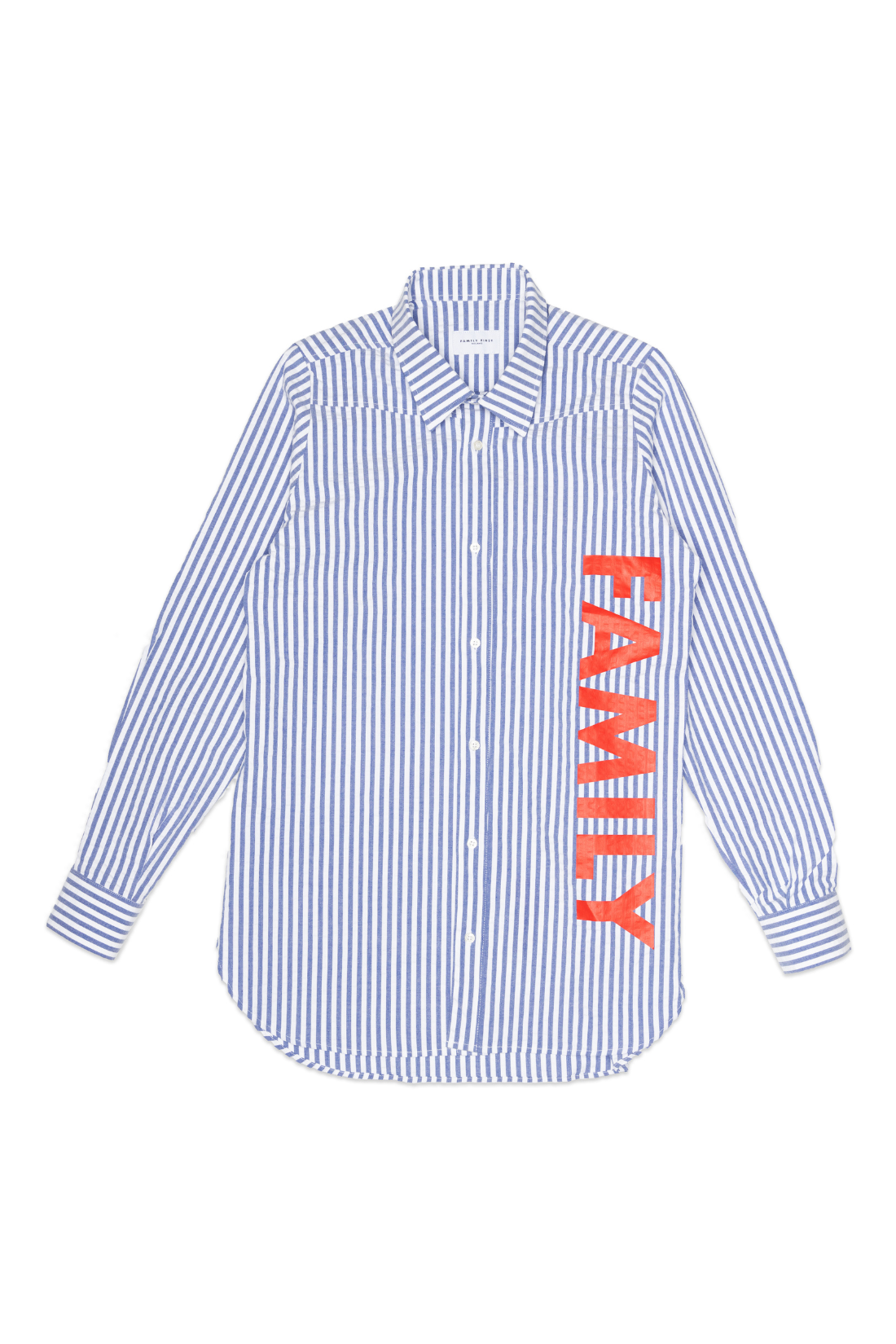 FAMILY STRIPED BUTTON UP